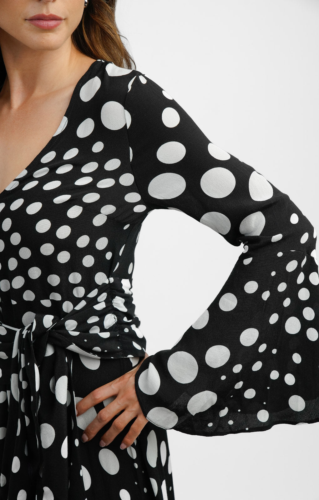 Polka dot midi dress topshop best sale