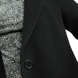 Helene Berman Classic Wool Blend Coat In Black