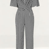 Little Mistress Gingham Jumpsuit