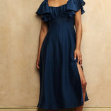 Nobody's Child Navy Blue Dove Midaxi Dress