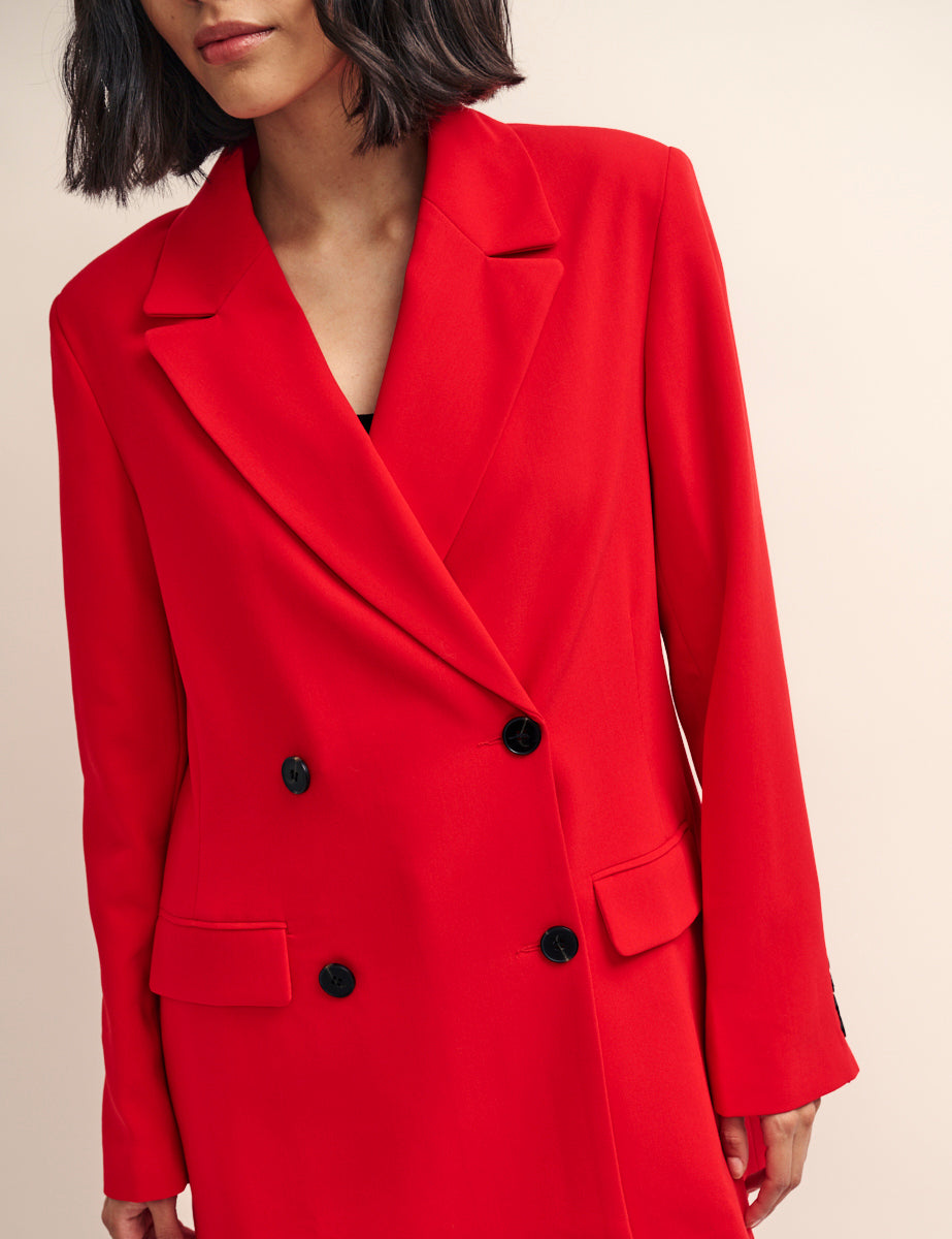 Nobody's Child Fearne Cotton Red Double Breasted Blazer