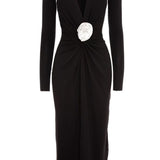 Roserry Mallorca Jersey Maxi Dress in Black