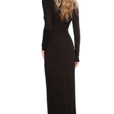 Roserry Mallorca Jersey Maxi Dress in Black