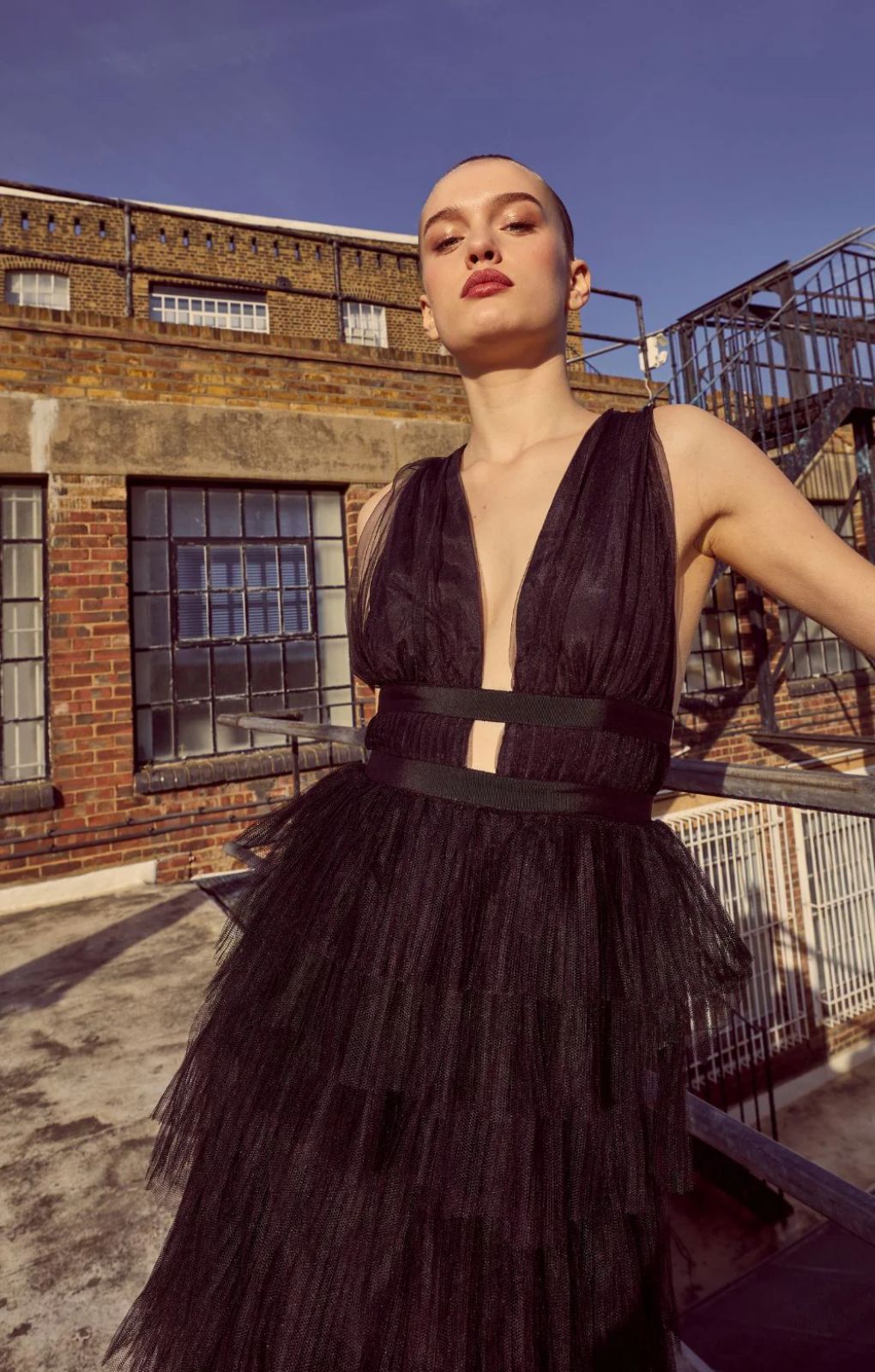 Rent True Decadence Eliza Black Tulle Maxi Dress Hirestreet