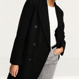 ASOS DESIGN Mid Length Dad Coat In Black