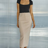 Runaway The Label Sand Yazmin Midi Skirt