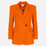 Warehouse Premium Asymmetrical Wrap Blazer