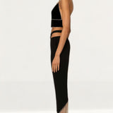 Amy Lynn Marcella Diamante Crop Top & Prince Diamante Fringe Trousers