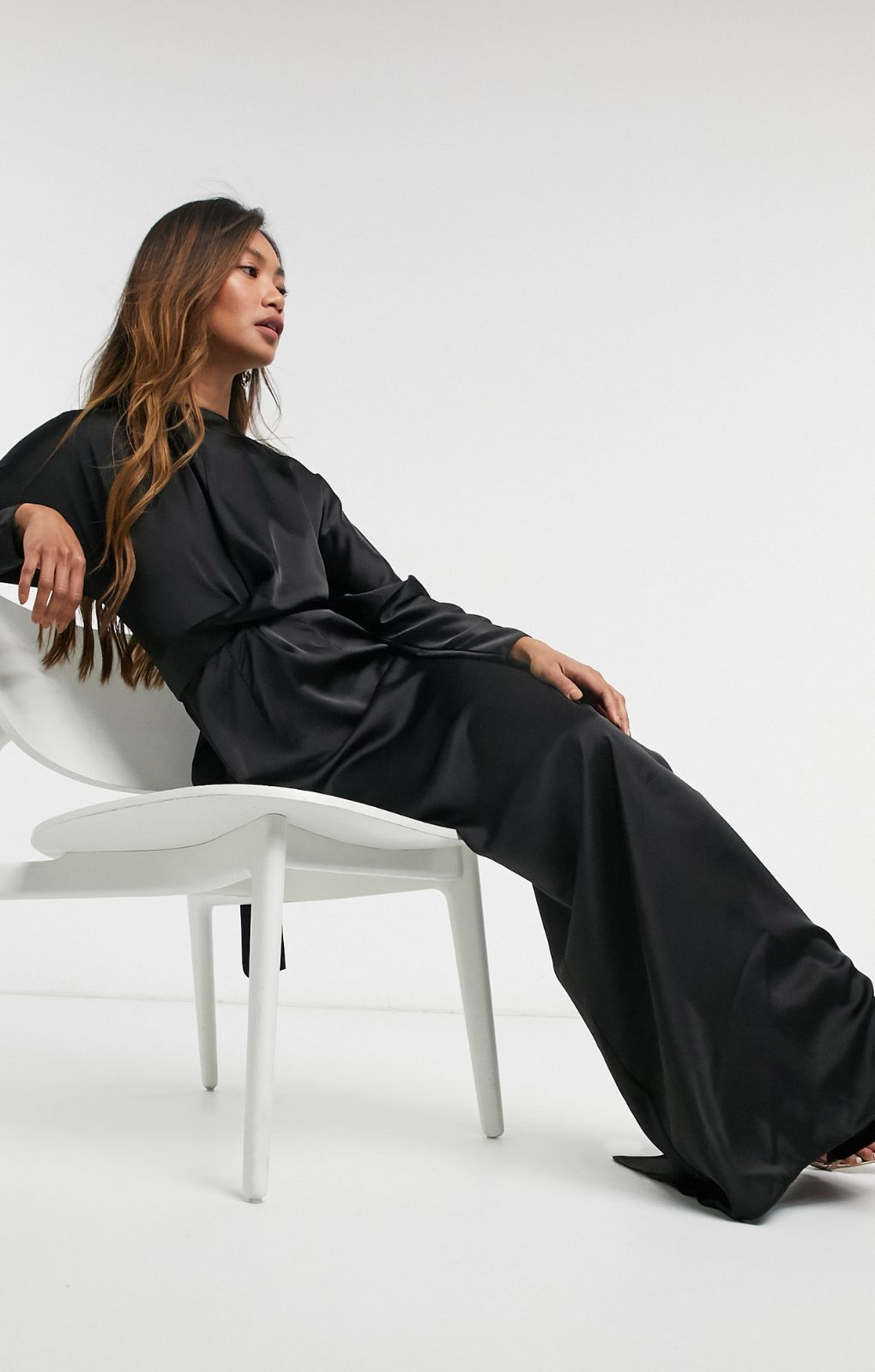 Maxi dress clearance with batwing sleeves