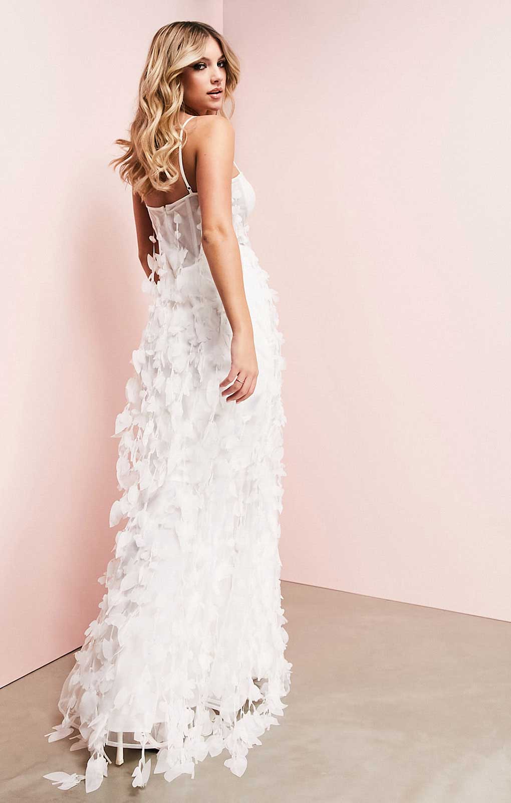 Asos edition fringe maxi wedding sales dress