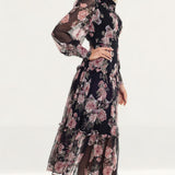 Bardot Navy Floral Dress