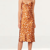 Bardot Sketched Spot Printed Slip Dress