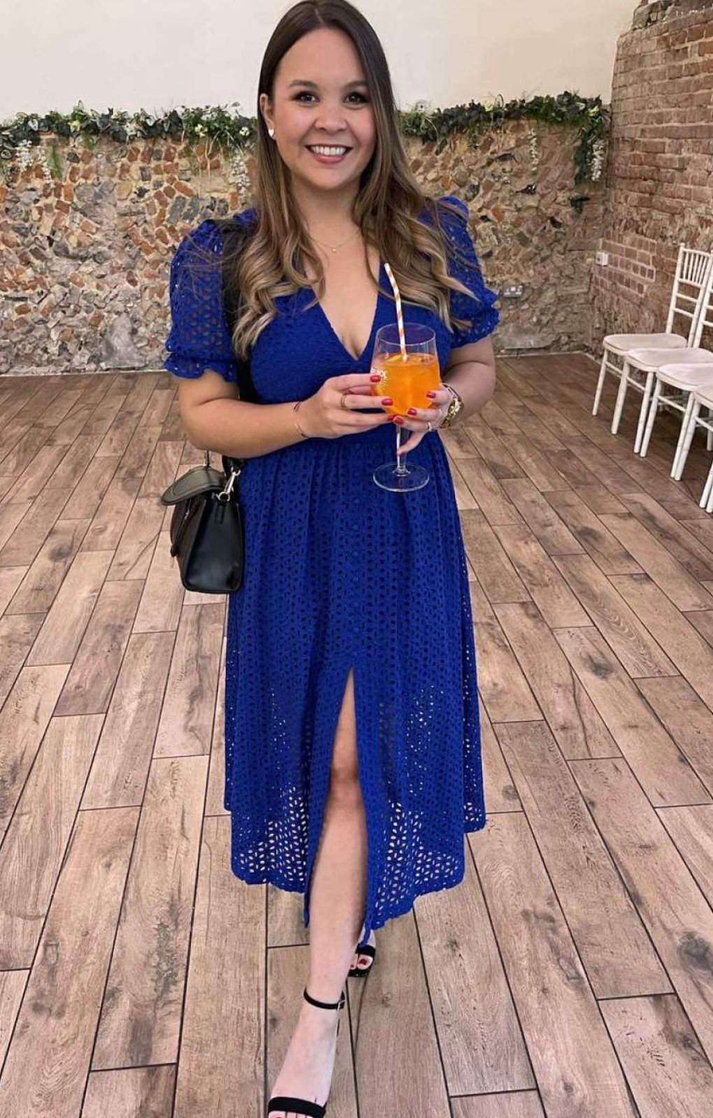 Cobalt blue lace dress best sale