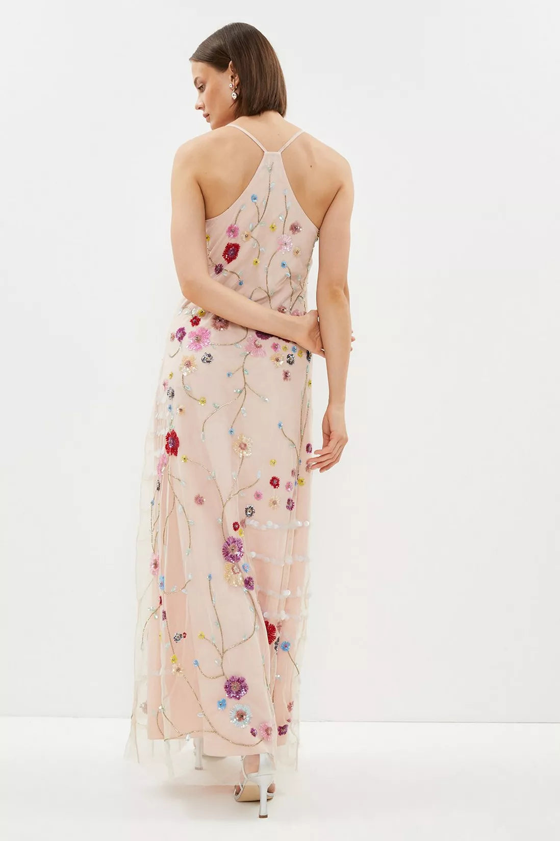 Embroidered Slip Dress