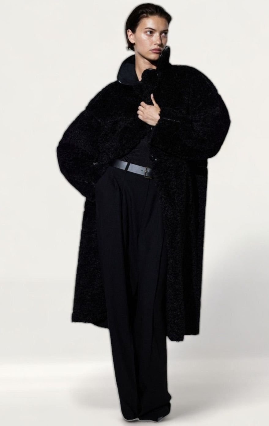 Gianni feraud teddy oversized coat best sale