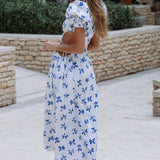 Anne Louise Boutique Blue & White Kika Dress