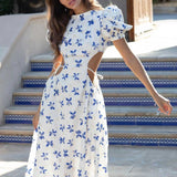 Anne Louise Boutique Blue & White Kika Dress