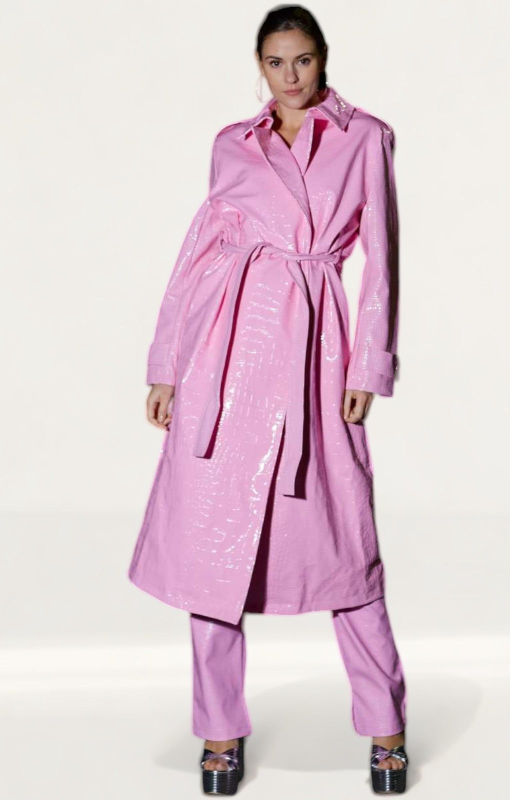 Pink 2025 vinyl coat