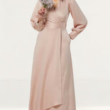 Closet London Blush High-Low Wrap Dress