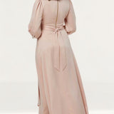 Closet London Blush High-Low Wrap Dress