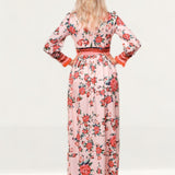 Comino Couture Pink Floral Let's Split Dress