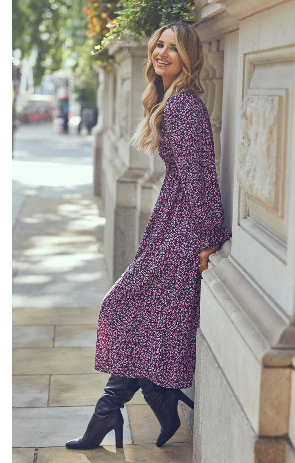 Little Mistress Purple Midaxi Dress by Vogue Williams