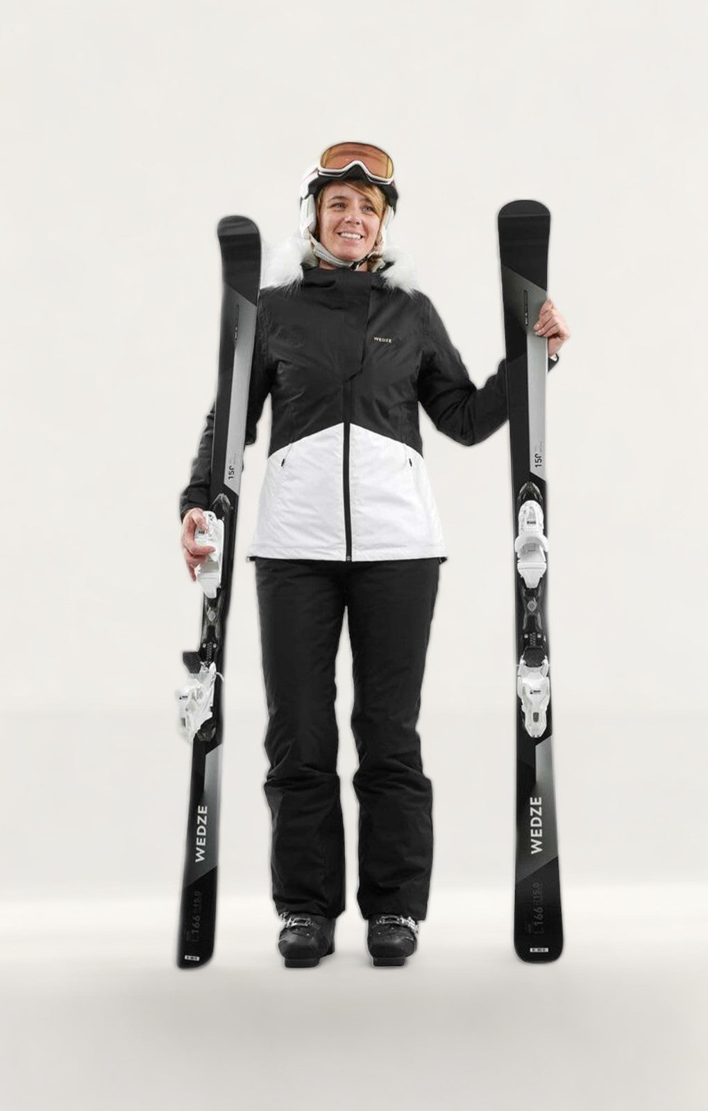 Women's Winter Pants - Ski 180 White - Snow white - Wedze - Decathlon