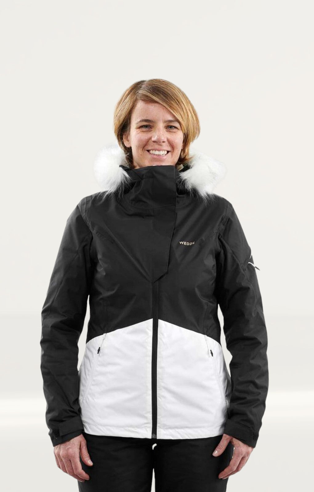 Decathlon Black & White Women's Ski Jacket