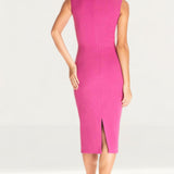 Dress The Population Elle Hisbiscus Pink Bodycon Midi Dress