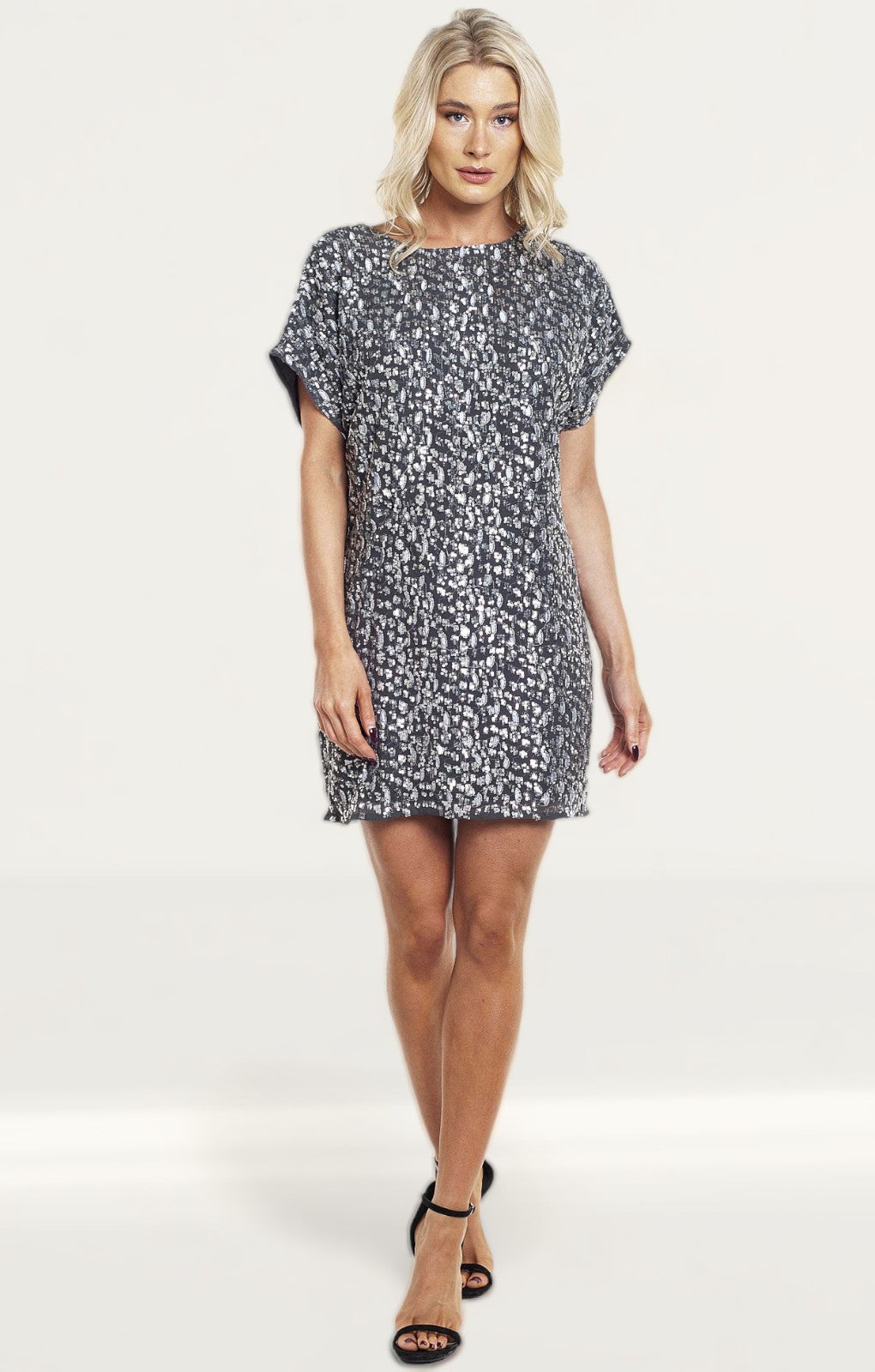 French Connection Aatami Embellished T-Shirt Dress