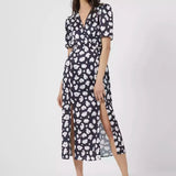 French Connection Aimee Enid Front Split Midi Dress