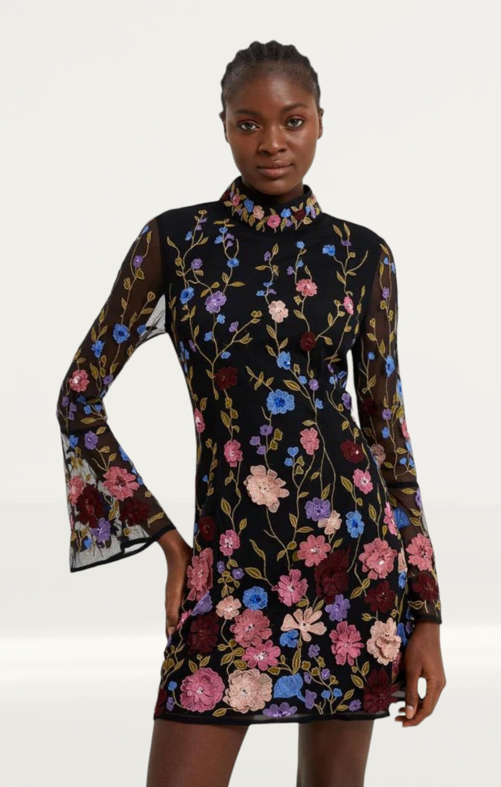 French Connection Astrida Embellished Dress