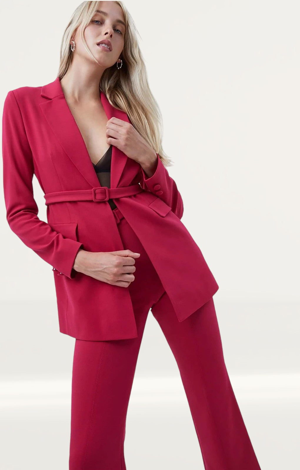 French Connection Pink Cerise Alia Whisper Co-Ord