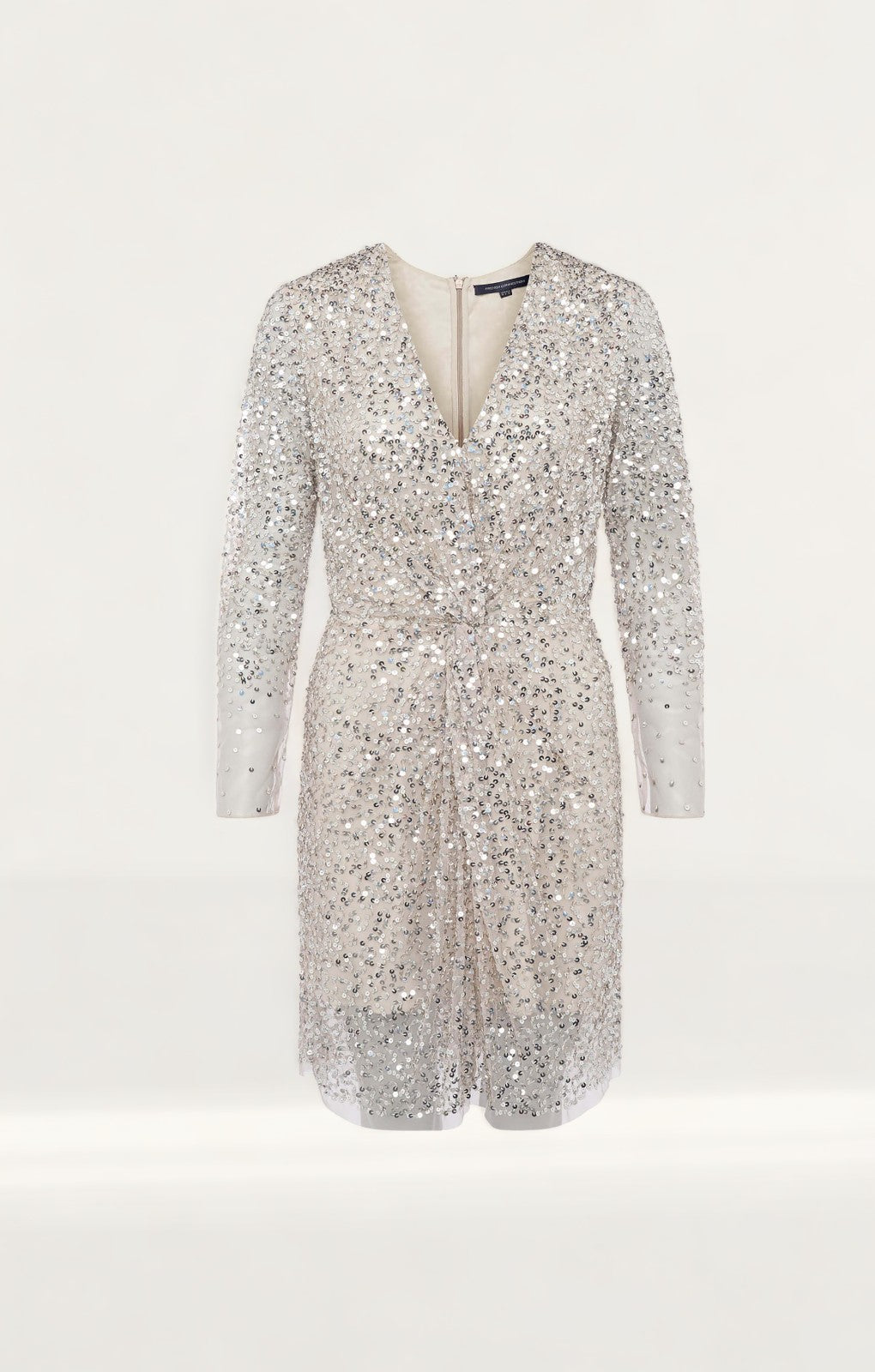 French Connection Silver Emille Sparkle Short Dress