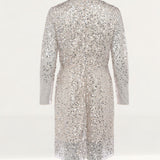 French Connection Silver Emille Sparkle Short Dress