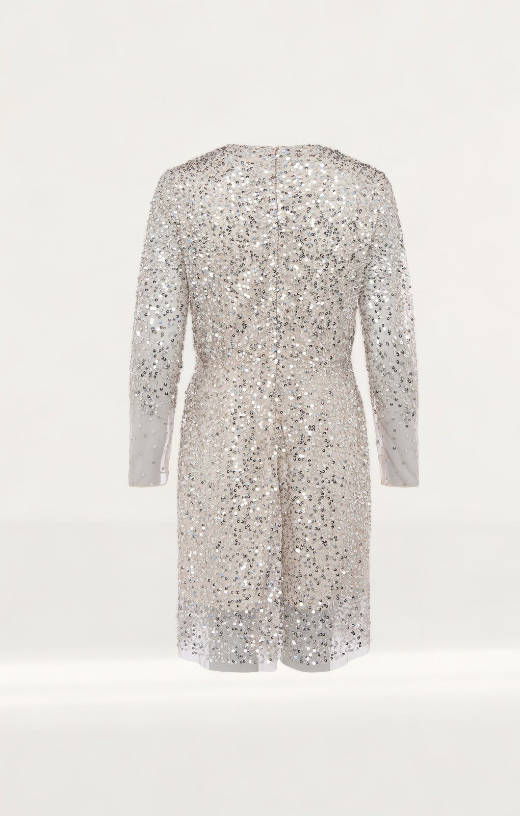 French Connection Silver Emille Sparkle Short Dress