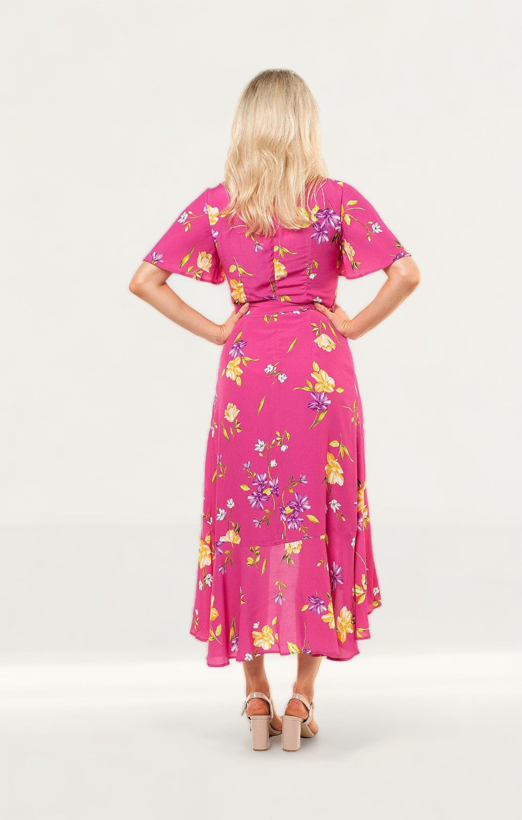 French Connection Very Berry Emina Drape Dress