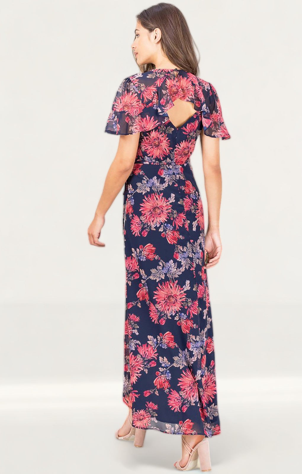 Rent Hope Ivy Navy Floral Wrap Maxi Dress Hirestreet