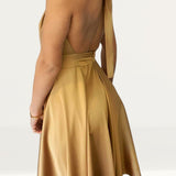 House of Zana Marilyn in Gold Dress