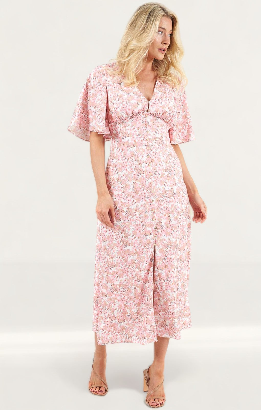 Rent Keepsake The Label Rose Blossom Blaze Midi Dress | Hirestreet