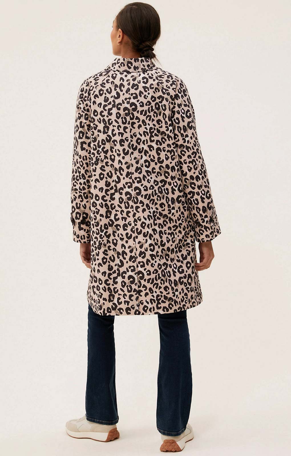 Leopard print shop car coat