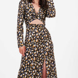 Little Mistress Multi Printed Midaxi Dress