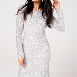 Little Mistress Sequin White Dress