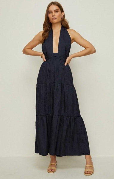 Oasis navy outlet blue dress