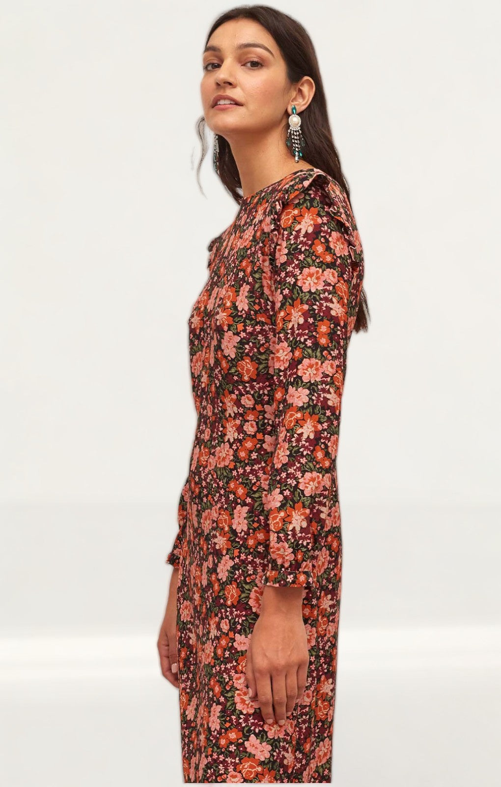 Nobody's Child Autumnal Floral Cecile Maxi Dress