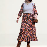 Nobody's Child Autumnal Floral Cecile Maxi Dress