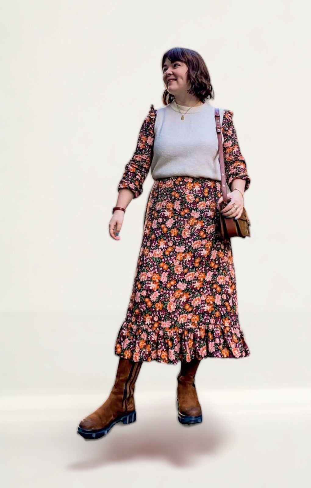 Nobody's Child Autumnal Floral Cecile Maxi Dress