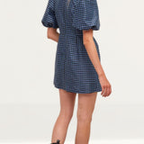 Nobody's Child Navy Check Emma Mini Dress