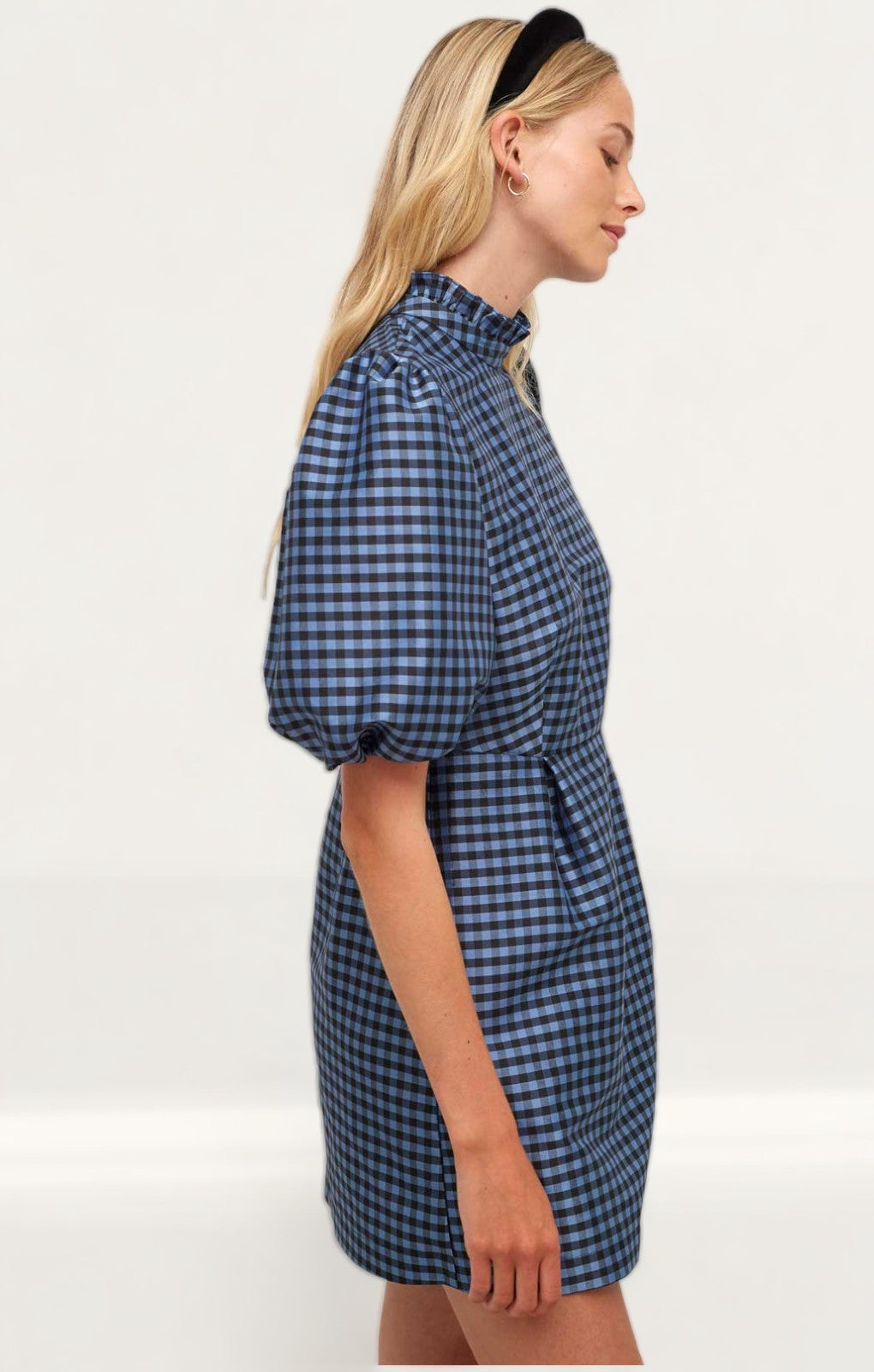 Nobody's Child Navy Check Emma Mini Dress