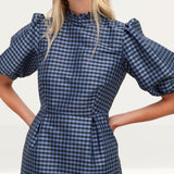 Nobody's Child Navy Check Emma Mini Dress